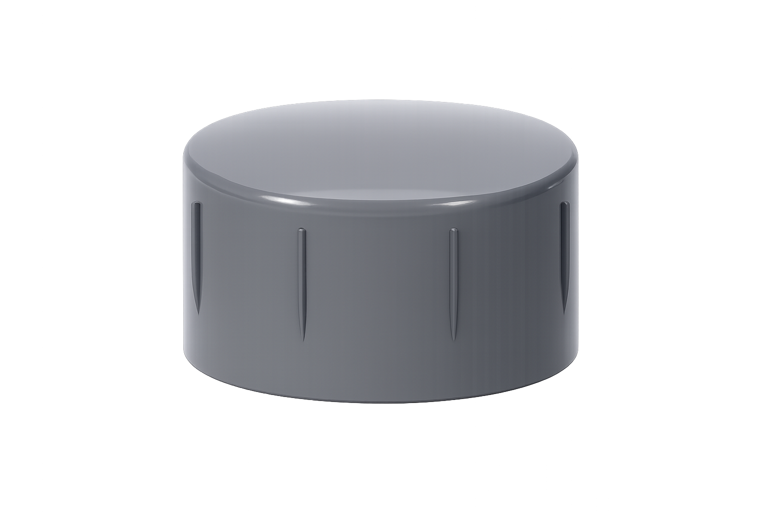 TAPA GORRO GRIS - PVC -SCH 80 - CIERRE CEMENTAR