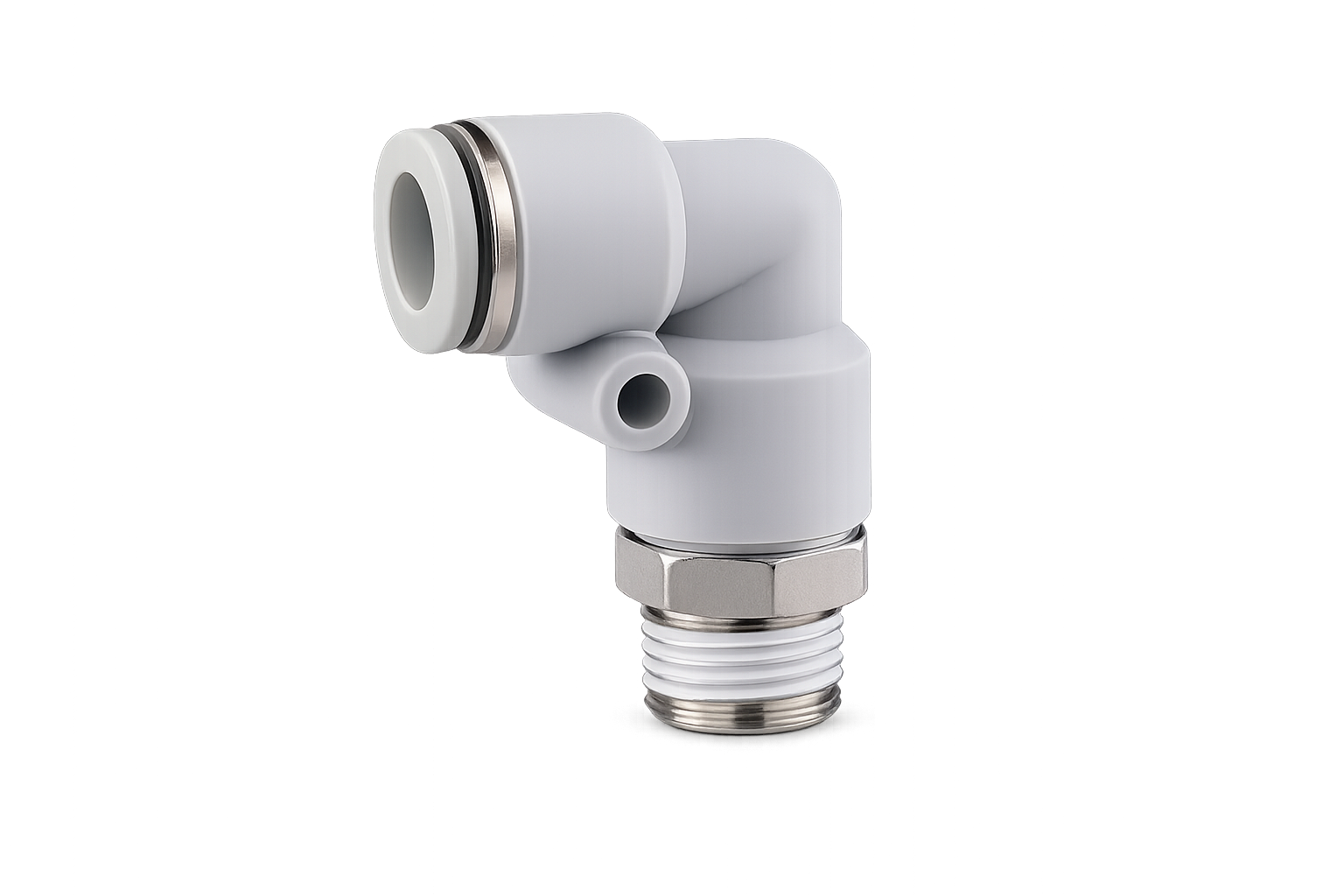 CONECTOR CODO 90° TUBO - HILO MACHO