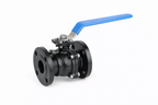 VALVULA BOLA MANUAL 2 VIAS PN 20 ACERO CARBONO FLANGE ANSI 150’ MONTAJE ISO 5211 2 CUERPOS