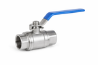 VALVULA BOLA MANUAL 2 VIAS ACERO INOXIDABLE SS316 1000 WOG 2 CUERPOS