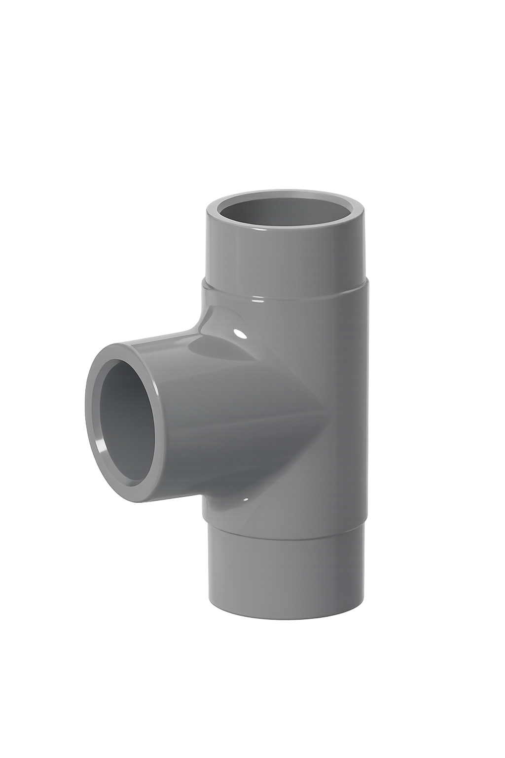 TEE PVC GRIS - SCH 80 1/2"-4"