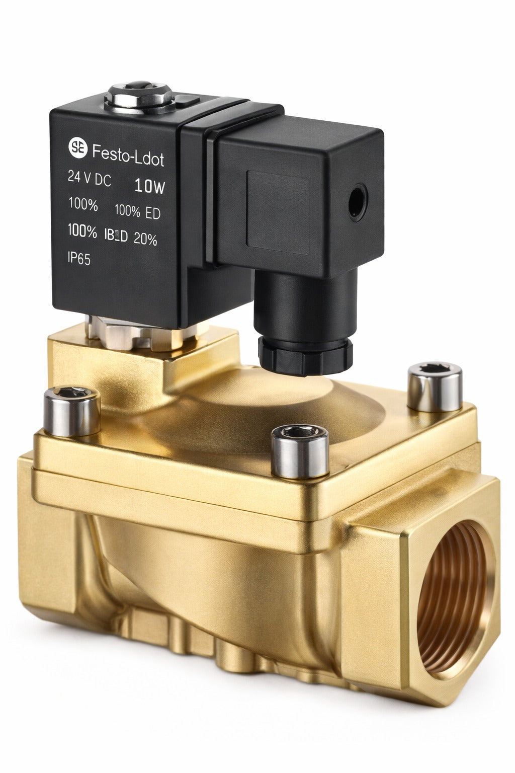 VALVULA BRONCE SOLENOIDE ACCION PILOTO